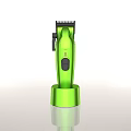 Sleek Green Handheld Beauty Device with Ergonomic Design and Stable Base Stand