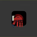 Red Blue Robotic Mechanical Arm Design With Black Base Structure