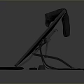 Digital Drawing Tablet Displaying Green 3D Model With Stylus Pen And Accessories