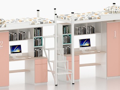 Modern Bed-up Dormitory Bed model