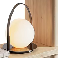 Modern round spherical table lamp 3d model
