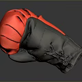 Red and Black Leather Boxing Gloves For Sports Training And Fitness Activities