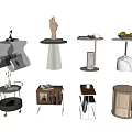 Several combinations of sides and corners 3d model