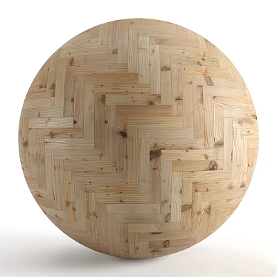 Handcrafted Wooden Woven Sphere Component With Natural Wood Texture And Intricate Pattern 3d model