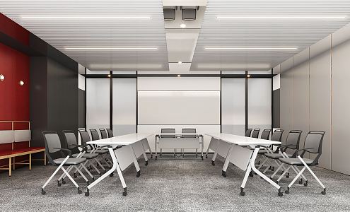 Modern Meeting Room Activity Room 3d model