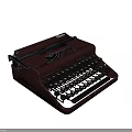 Vintage Royal Industrial Equipment with Dark Brown Keyboard and Classic Roller Design
