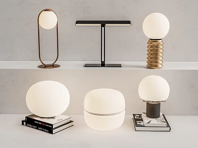 Light Luxury Table Lamp Metal Table Lamp 3d model