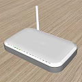 D-Link High Speed Router With Single Antenna And Multiple Ethernet Ports On Wooden Table