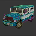 Blue And White Brinks Security Armored Military Vehicle For Secure Transport