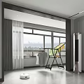 Modern Shoe Rack Design In Bright Indoor Room With Window And Curtains