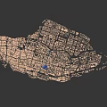 Detailed Aerial Planning of Urban City Layout With Building Structures and Street Networks