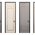 Modern Hinged Doors with Various Color Options and Elegant Frame Designs 3d model