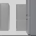 Three Different Styles Of Modern White Refrigerators Freezers For Home Use