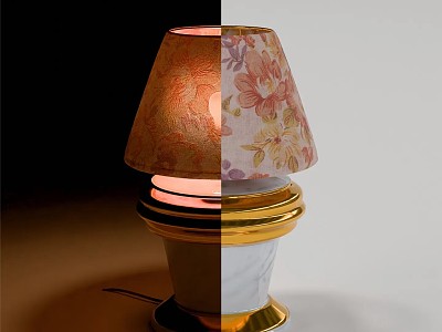 Table lamp 3d model