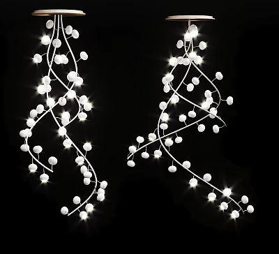 Modern chandelier personalized creative chandelier 3d model