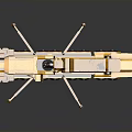 Yellow Heavy Duty Crane Truck With Multiple Wheels For Industrial Construction