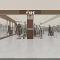 Modern Clothing Store Interior With Mannequins Fashion Racks And Bright Lighting