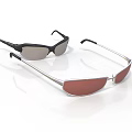 Stylish Modern Sunglasses With Black And Silver Frames And Tinted Lenses For Fashionable Daily Use