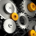 Industrial LOFT gear gear background 3d model