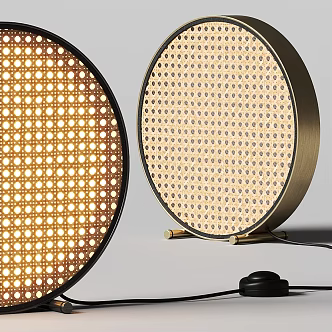 Quiet table lamp woven table lamp 3d model