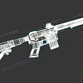 Modern Tactical Rifle With Black Metal Finish Scope And Ergonomic Design