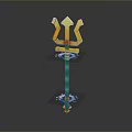 Cold weapons Sword Axe Hook Fork Spear Trident Melee Weapon Military 3d model