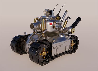 modern tank alloy warhead tank 3d model