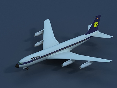 modern aircraft 3d model