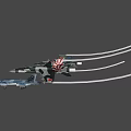 US Air Force Silver Gray Fighter Jet With Modern Sleek Aerial Combat Design
