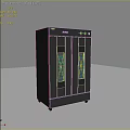 Stainless Steel Double Door Kitchen Appliance With Glass Windows And Control Panel