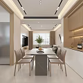 Modern Living And Dining Area Interior With White Sofa TV Wall Coffee Table And Decorative Painting