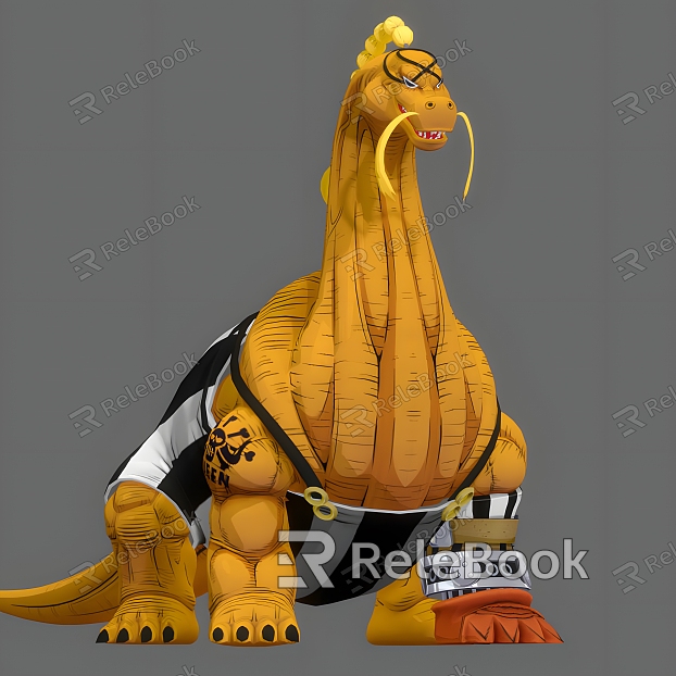 One Piece Brachiosaurus Quinn One Piece Three Disasters Quinn Animal Brachiosaurus Animation Movie Game Can Do Action model