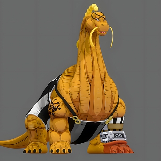 One Piece Brachiosaurus Quinn One Piece Three Disasters Quinn Animal Brachiosaurus Animation Movie Game Can Do Action 3d model