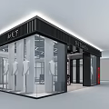 Zhi Tian Xia Clothing Store Glass Window Display With Mannequins And Interior Design