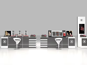 Cosmetic Cabinet Display Cabinet Booth Product Cabinet 3d model