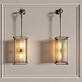 CCD wall lamp combination 3d model