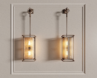 CCD wall lamp combination 3d model