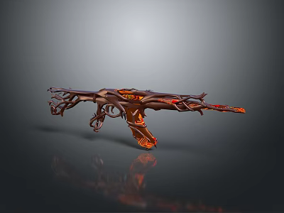 rifle semi-automatic rifle combat rifle battle rifle carbine war rifle attack rifle 3d model