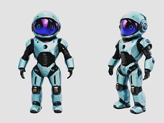 Artificial intelligence robot 3d model