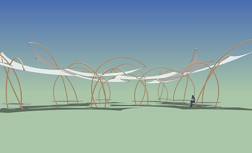 Modern Tensioned Membrane 3d model