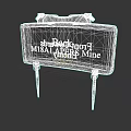 Green Back MIRAI APERS Mine Weapon With Metal Spikes And Text Label