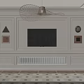 Modern Luxury TV Wall Design With Decorative Moldings And Ambient Lighting