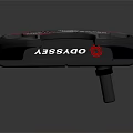 Golf Putter Design With Red Accents Black Frame And MAZEL Logo