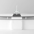 modern experimental platform experimental central platform 3d model