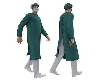 Nurse Male Nurse Male Doctor Artistic Medical Staff Foreign Doctor 3d model