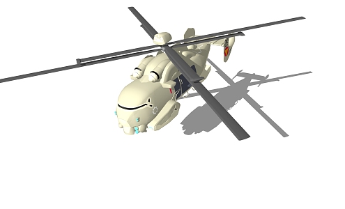 Modern Helicopter 3d model