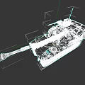 3D Model Main Battle Tank Military Weapon With Armored Hull And Long Cannon