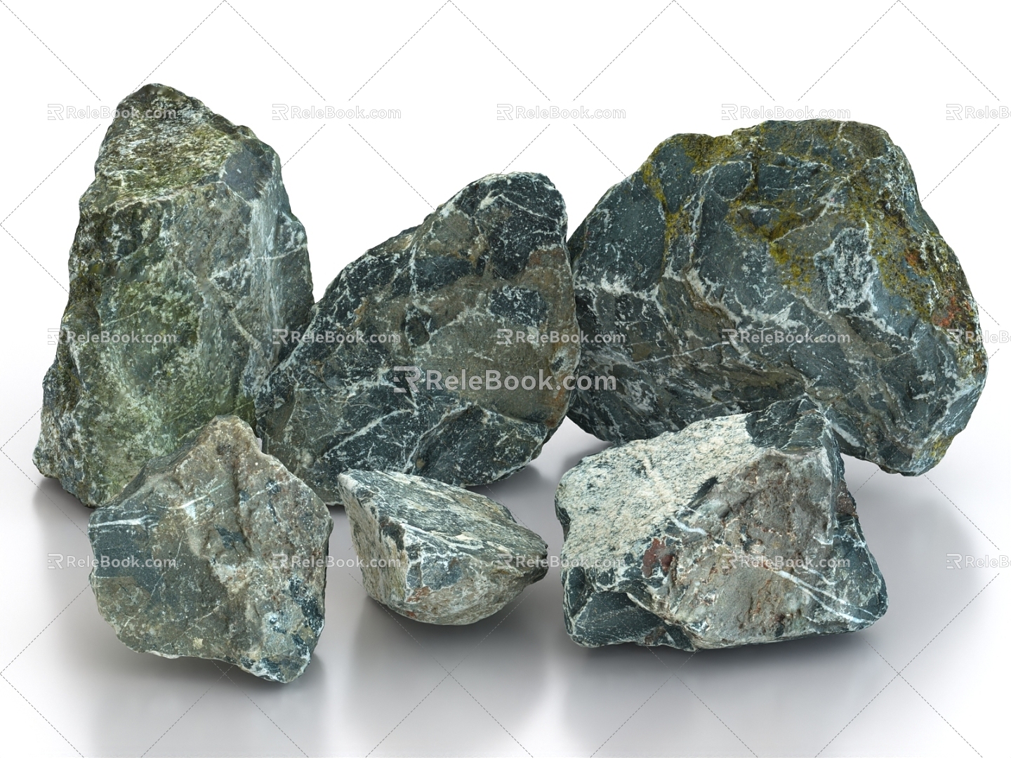 Stone Stone Rock Granite 3d model