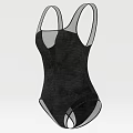 Black Mesh Bodysuit with Thin Straps and Simple Design for Daily Wear