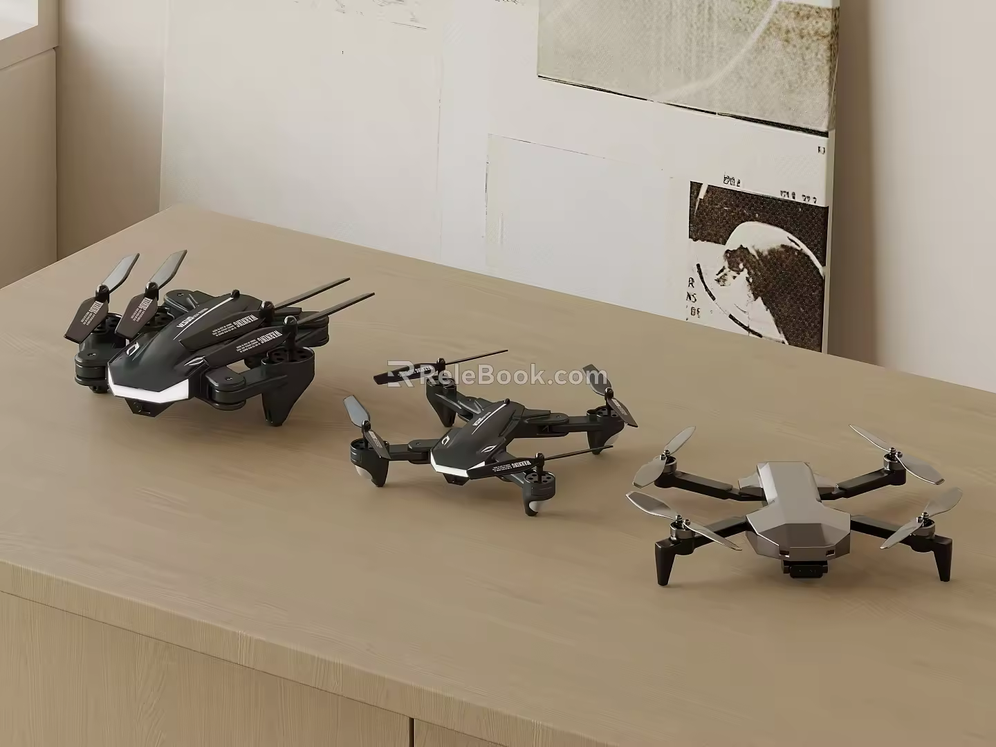 Modern Drones 3d model